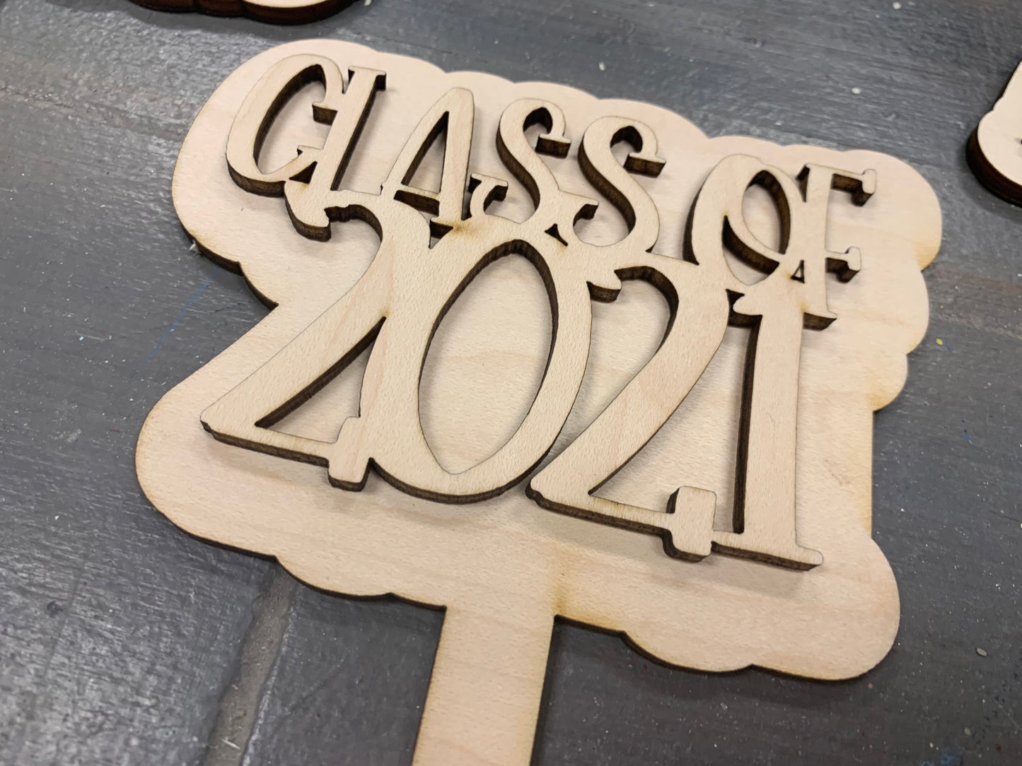 Graduation SVG Mini Signs on Sticks Decorations GLOWFORGE Laser Ready