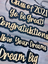 Load image into Gallery viewer, Set of 5 Graduation Signs SVG Digital Files Glowforge Thunder Laser Ready
