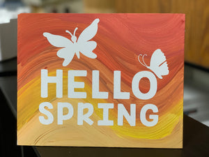 Hello Spring Canvas Project