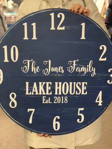 Farmhouse Clock, 18"