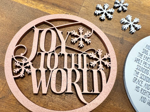 Joy to the World Ornament SVG Laser Ready File