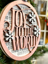 Load image into Gallery viewer, Joy to the World Ornament SVG Laser Ready File