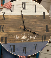 Load image into Gallery viewer, Farmhouse Clock, 18&quot;