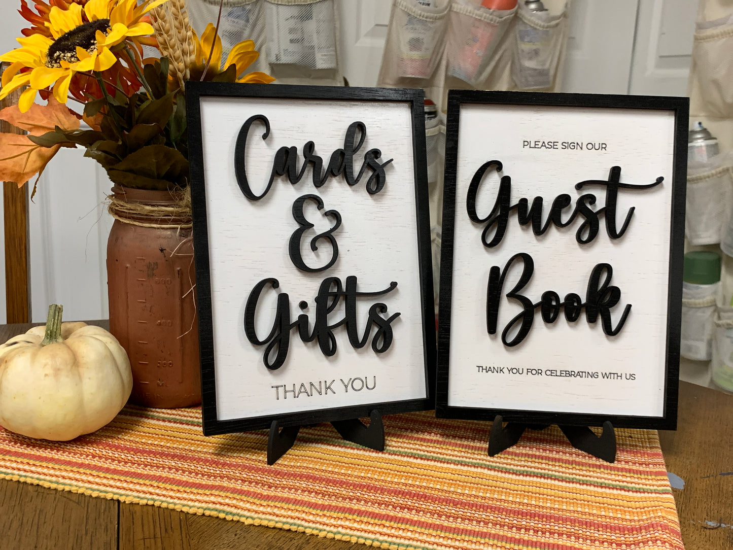 Wedding Signs SVG Guest Book and Cards & Gifts Laser Ready File