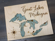 Load image into Gallery viewer, Michigan and the Five Great Lakes Puzzle
