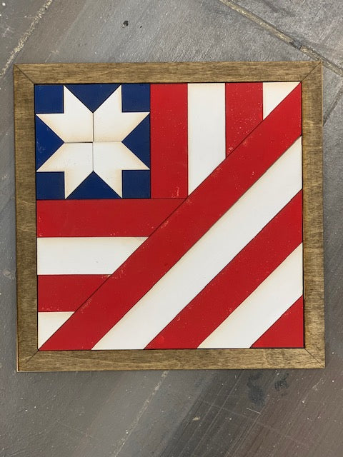 Take Home Patriotic Barn Quilt