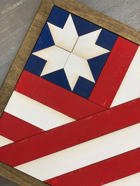 Take Home Patriotic Barn Quilt
