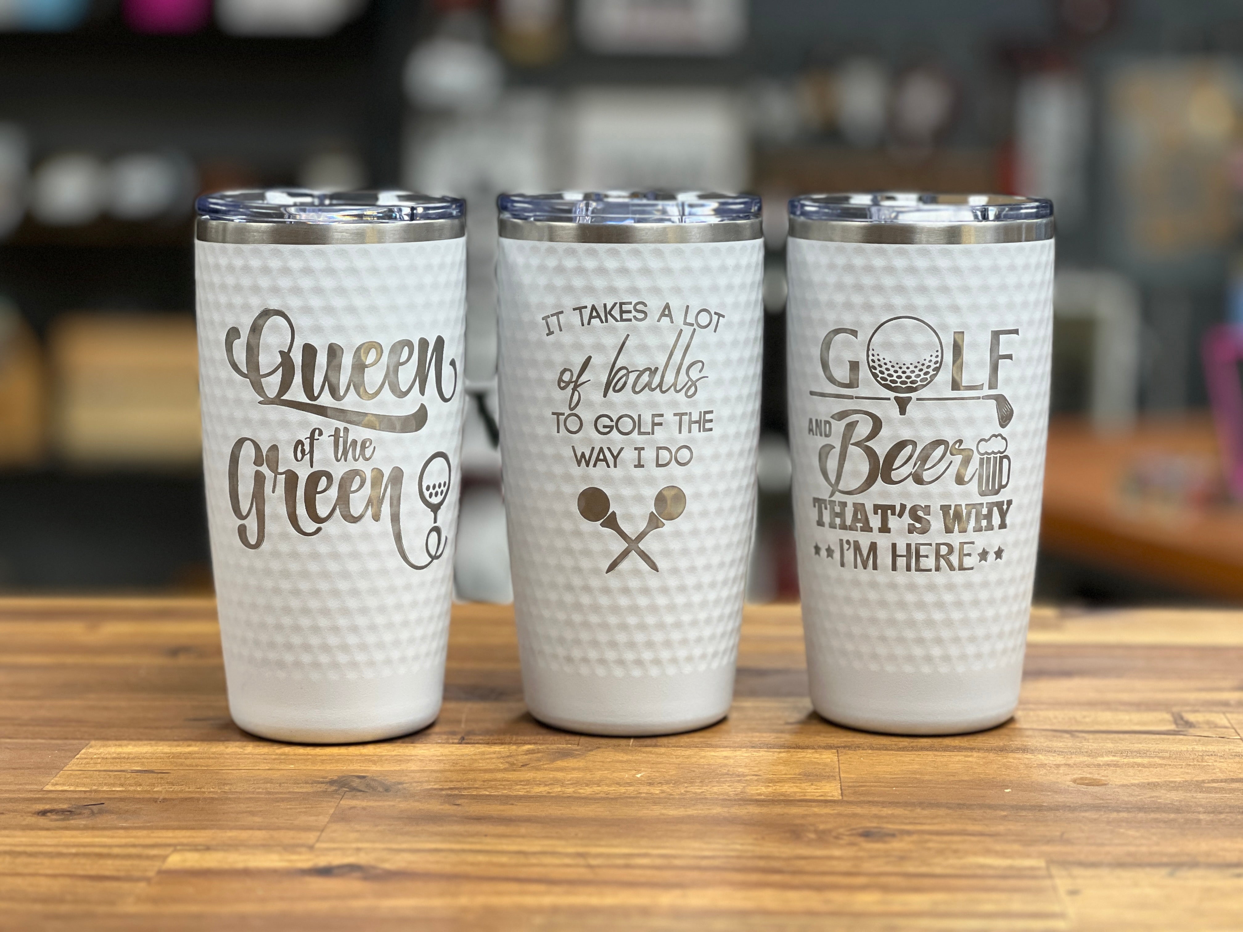 It Takes A Lot of Balls To Golf Like I Do - Golf Engraved YETI Tumbler