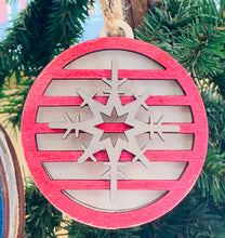Load image into Gallery viewer, Snowflake Ornament Cut File, GLOWFORGE, LASER