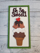 Load image into Gallery viewer, Oh So Sweet Ice Cream SVG DIY Kit Laser Ready File GLOWFORGE Birthday parties Valentines