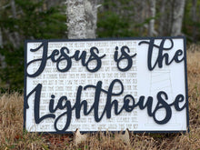 Load image into Gallery viewer, Layered Hymn: Jesus is the Lighthouse SVG File Laser Ready  Glowforge