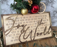 Load image into Gallery viewer, Layered Christmas Carol: Joy to the World SVG File Laser Glowforge Ready