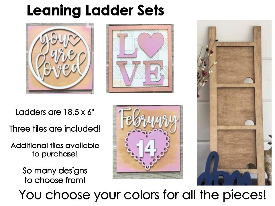 Interchangeable Leaning Ladder Set – Fab Five Design