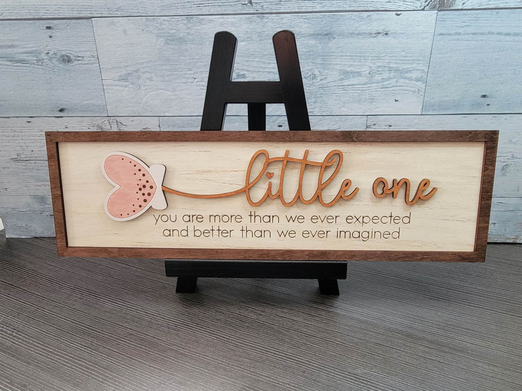 Little One Better Than We Imagined Layered SVG Laser Ready File Glowforge