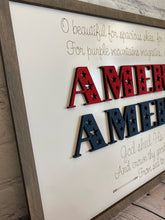 Load image into Gallery viewer, America the Beautiful Layered Sign SVG Laser File Glowforge Ready Two versions