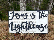 Load image into Gallery viewer, Layered Hymn: Jesus is the Lighthouse SVG File Laser Ready  Glowforge