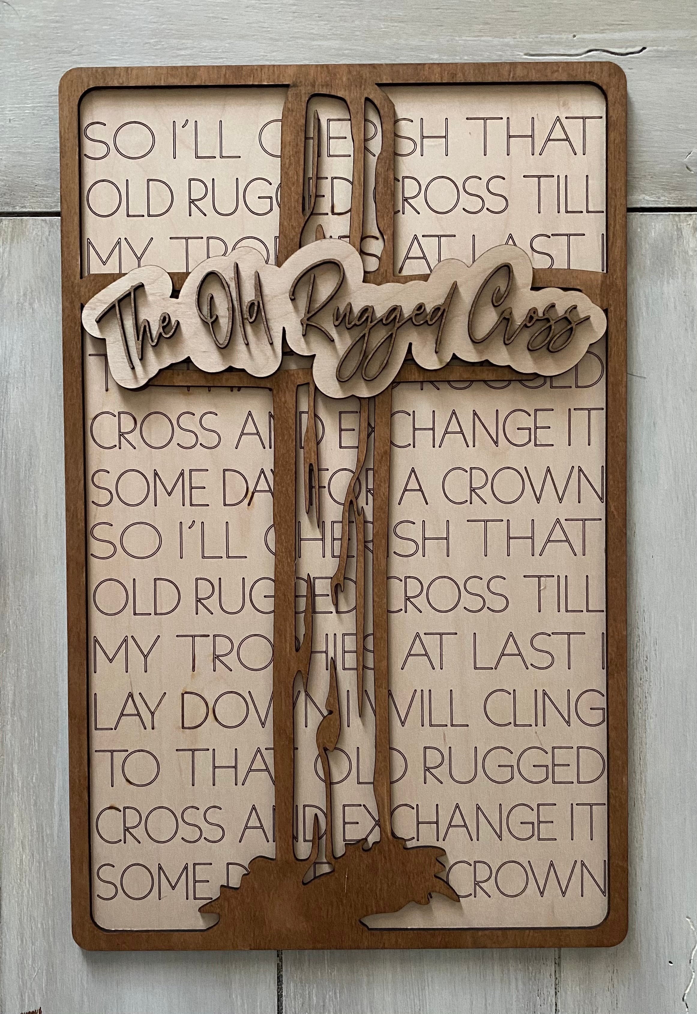 Crossfab Design Old Rugged Cross – Fab Five Design