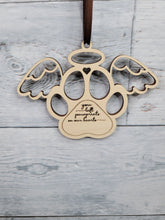 Load image into Gallery viewer, Paw Print Pet Memorial Ornament Laser Ready SVG File