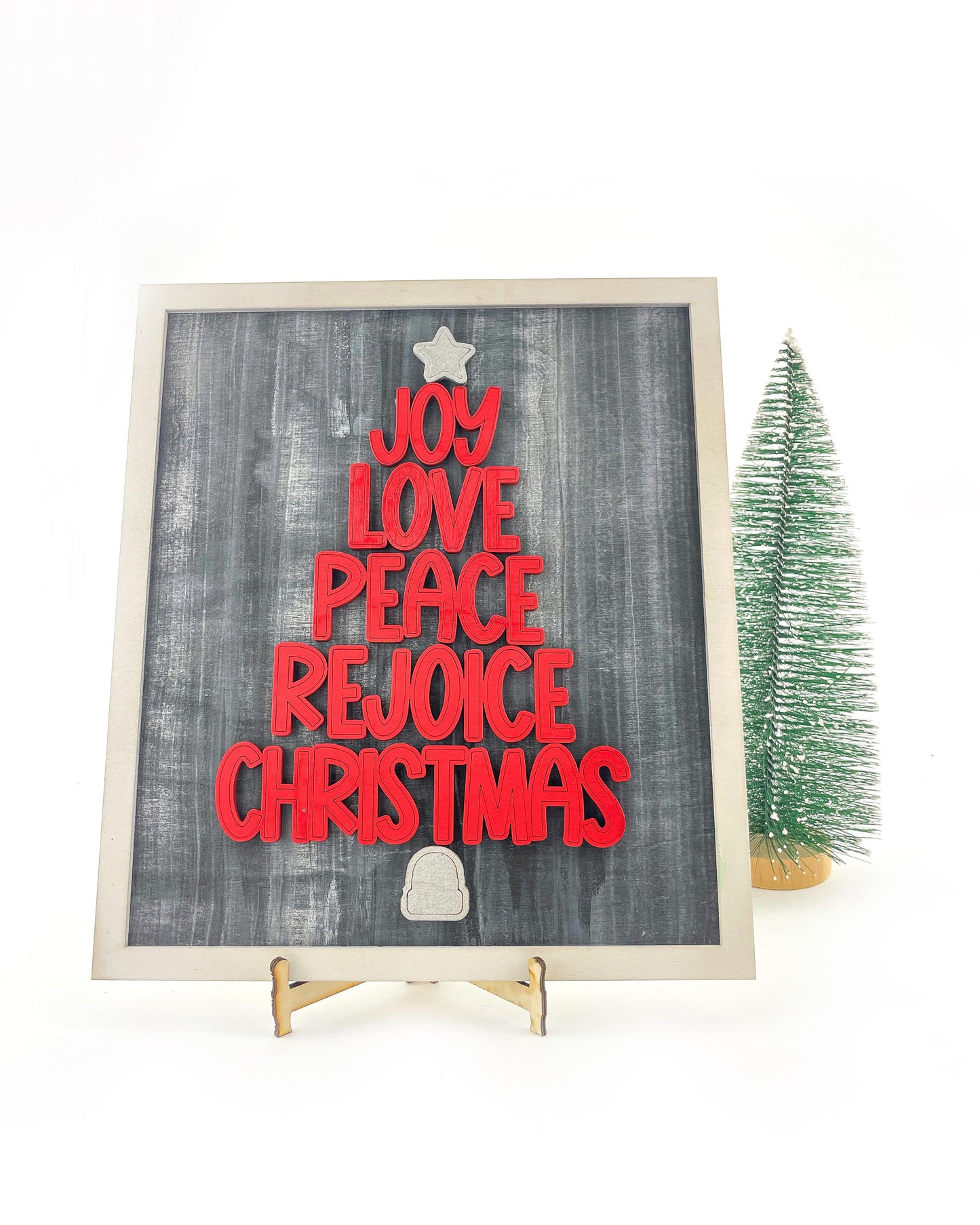 Whimsical Holiday Word Tree SVG Laser Ready File