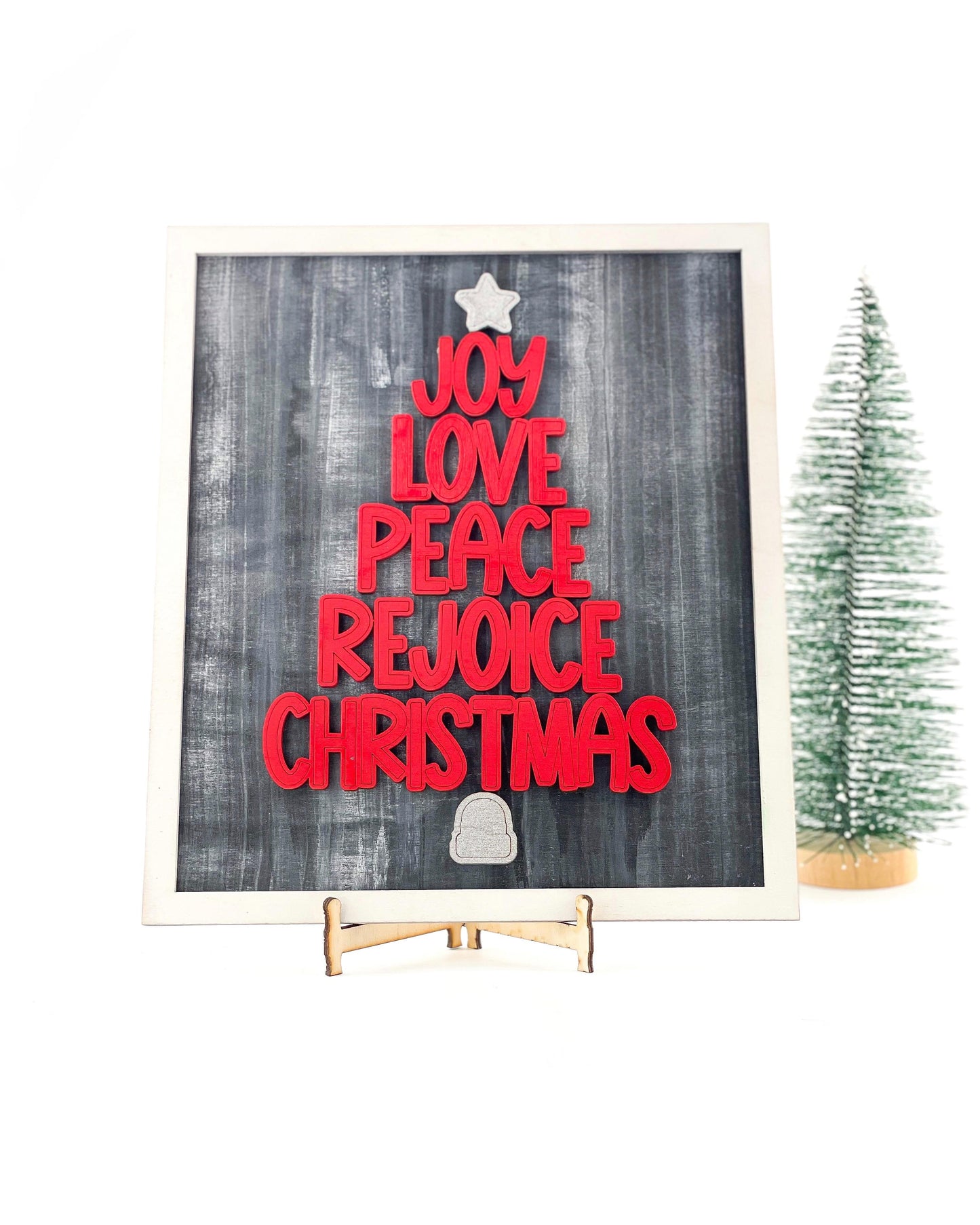 Whimsical Holiday Word Tree SVG Laser Ready File