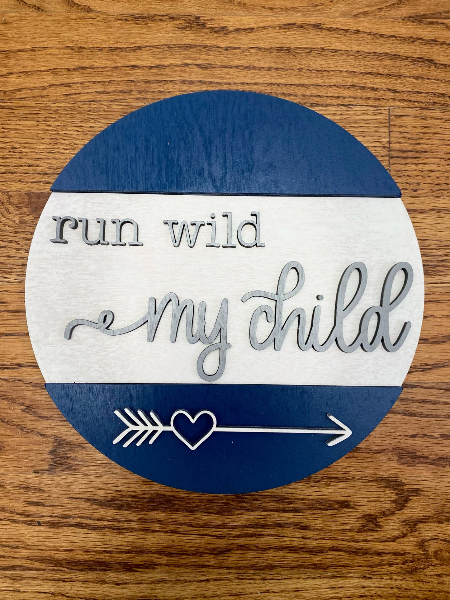 Set of 2 Rounds: Run WIld and Be Brave SVG File Laser Glowforge Ready