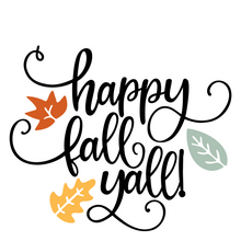 Load image into Gallery viewer, Happy Fall Ya&#39;ll Round Door Hanger