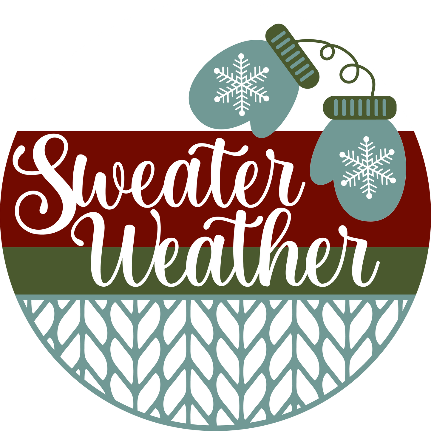 Sweater Weather Door Hanger