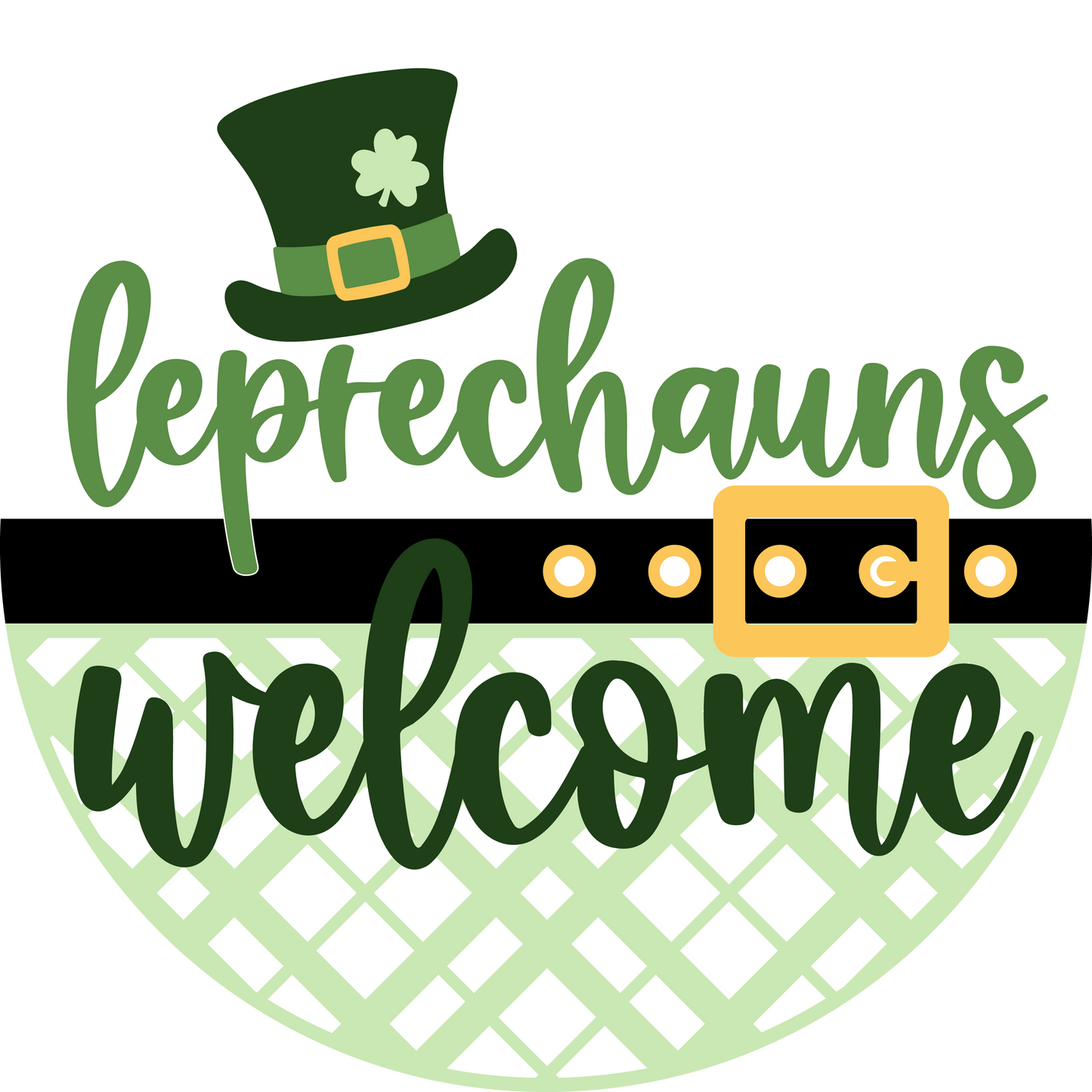 Leprechauns Welcome Door Hanger