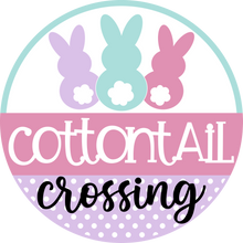 Load image into Gallery viewer, Cottontail Crossing Easter Door Hanger
