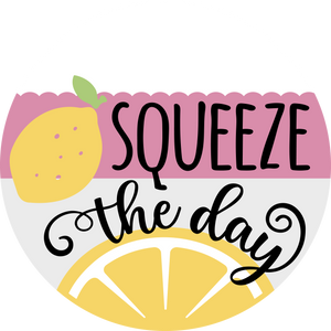 Squeeze The Day Lemon Summer Door Hanger