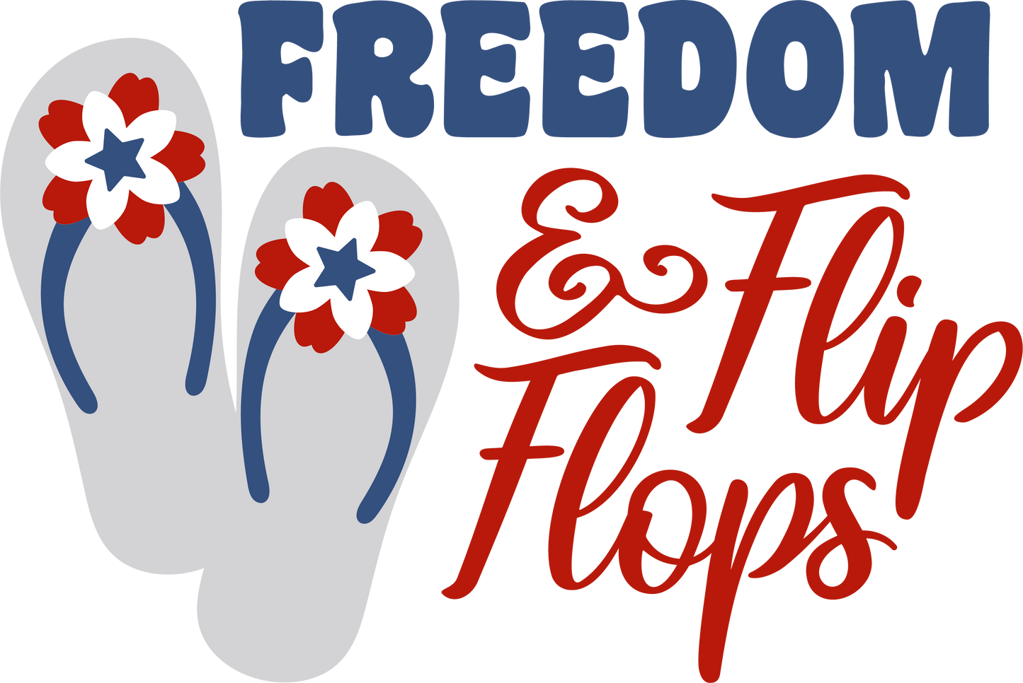Freedom and Flip Flops Door Hanger