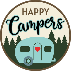 Happy Campers Door Hanger