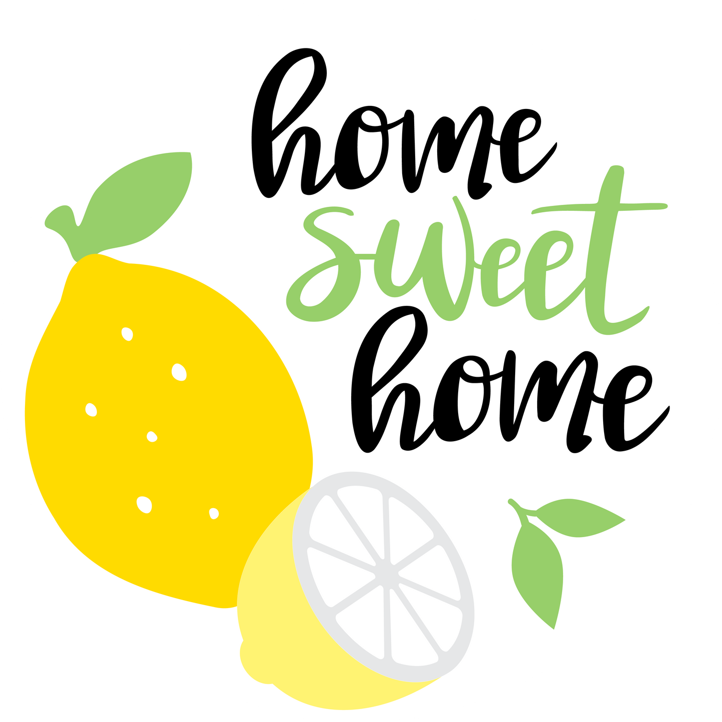 Home Sweet Home Lemons Door Hanger
