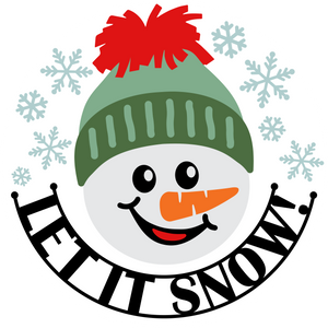 Let it Snowman Door Hanger
