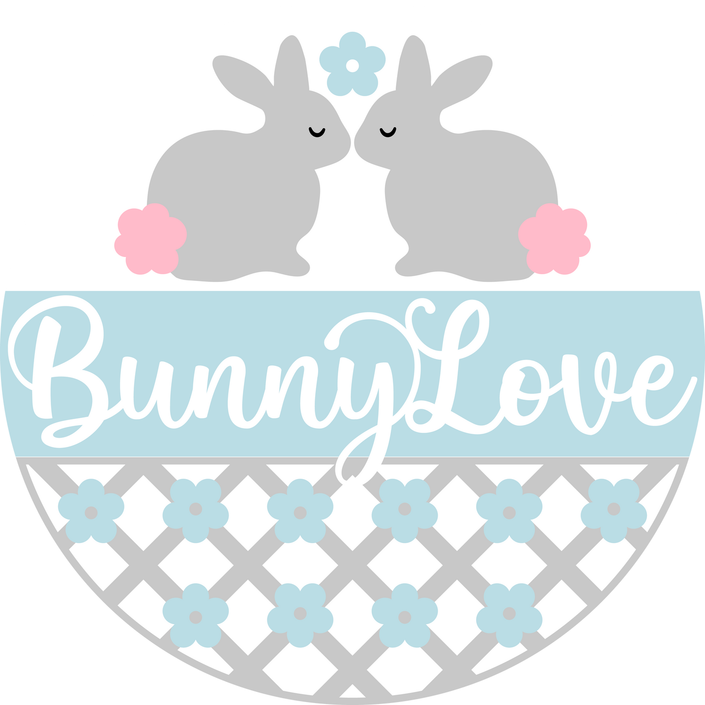 Bunny Love Easter Door Hanger