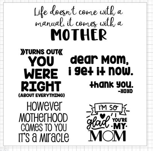 Take Home DIY Wood Mini Signs: Mother's Day Messages