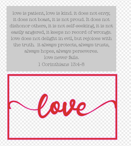 Layered Quotes: Love is Patient
