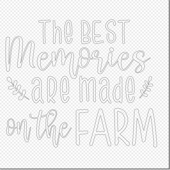 Digital Download: Best Memories are made on the Farm SVG File