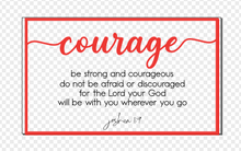 Load image into Gallery viewer, Layered Quotes: Courage Joshua 1:9 GLOWFORGE READY DIGITAL FILE