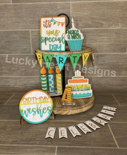 Load image into Gallery viewer, Happy Birthday Tiered Tray Kit