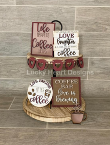 Coffee Lover's Tiered Tray