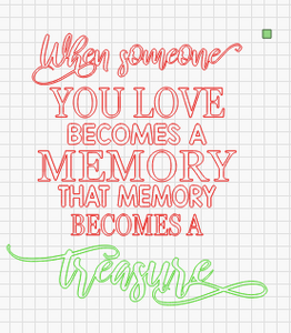 SVG Digital File: When Someone you Love becomes a Memory-Treasure