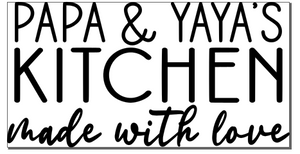 SVG Digital File: Papa and Yaya's Kitchen