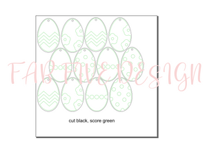 SVG Digital File: Easter Egg Ornaments/Tags