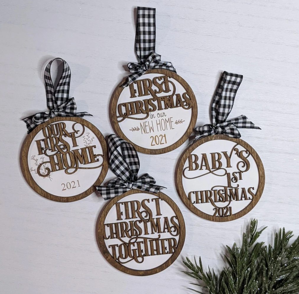 Year of Firsts Holiday Ornaments