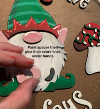 Load image into Gallery viewer, Gnome for the Holidays Door Hanger