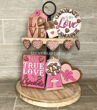 Load image into Gallery viewer, Chocolate LOVE Valentine Tiered Tray Set
