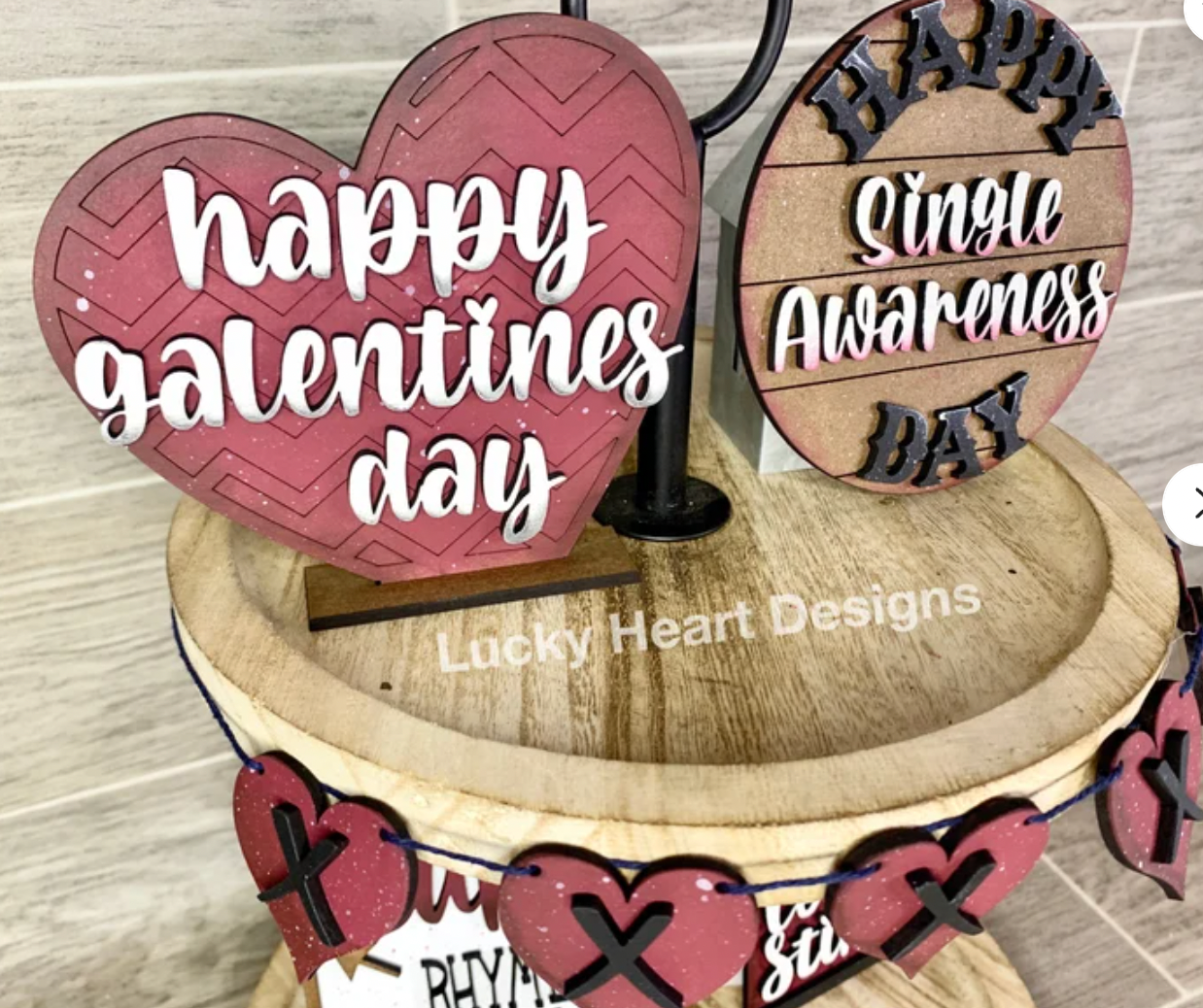 Galentines Anti-Valentine Tiered Tray Kit