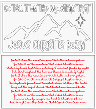 Load image into Gallery viewer, Layered Christmas Carol: Go Tell it on the Mountain Jesus Christ is Born SVG FILE Laser Cut Glowforge