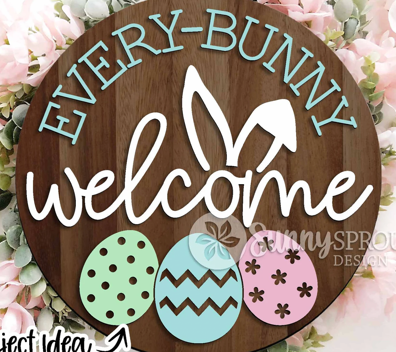 Every Bunny Welcome Easter Door Hanger